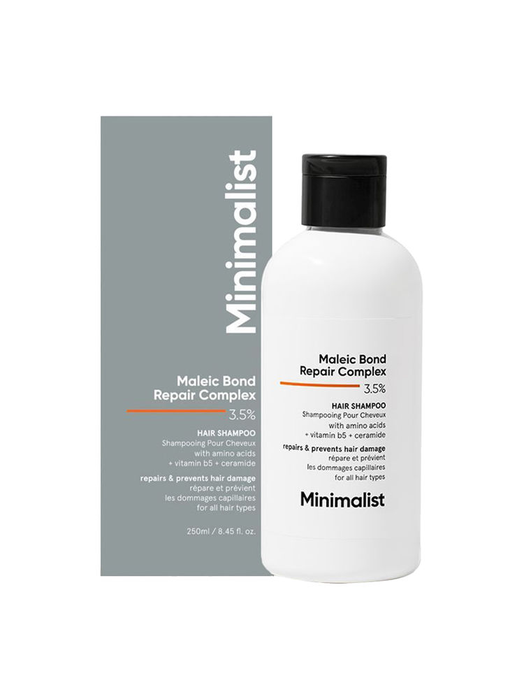 Minimalist Maleic Bond Repair Complex Hair 3.5 % Treatment Shampoo For Colored Heat Damaged & Frizzy Hair-picture-24