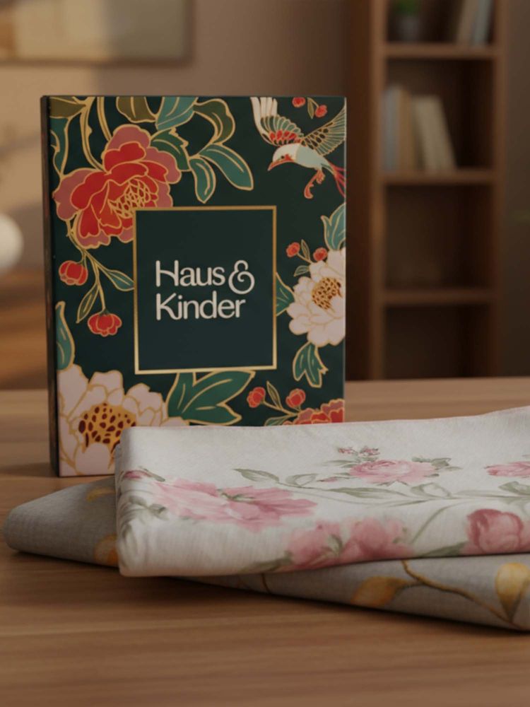 Haus & Kinder 100% Micro Polyester Florence Single Bedsheet & 2 Pillow Covers (Pack of 2)-picture-7