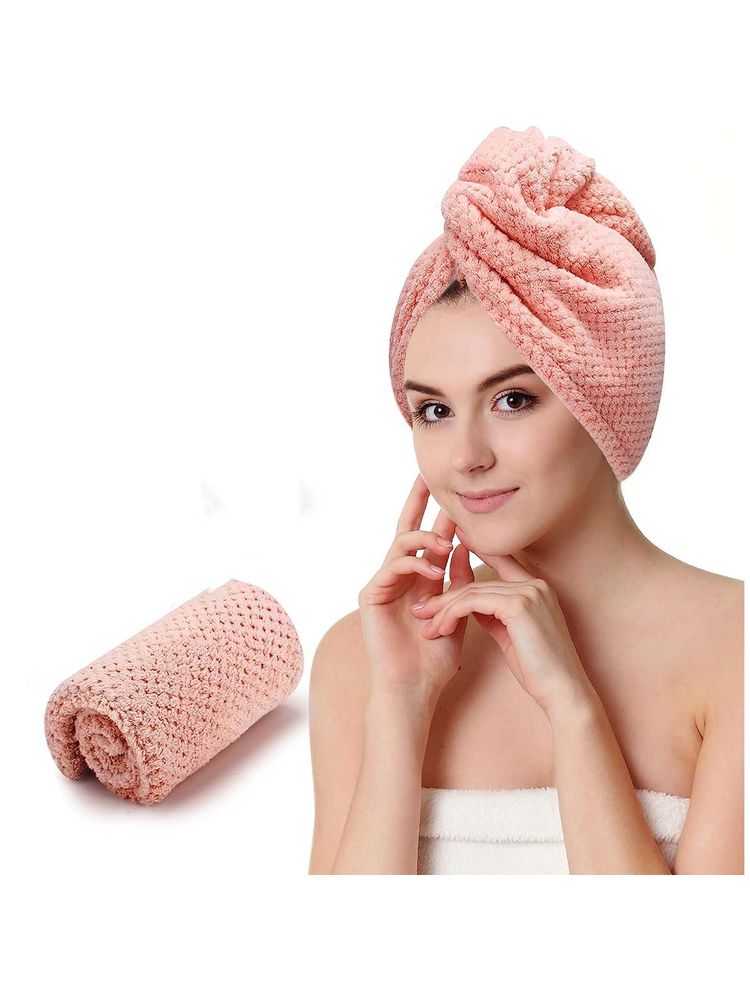 NFI Essentials Hair Towel Warp Absorbent Drying Head Turban Bathrobe Cap Salon Quick Dry Shower