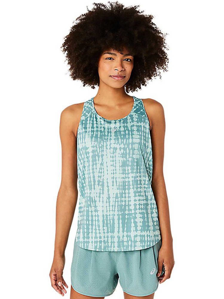 ASICS Green Printed Polyester Regular Tank Top-picture-12