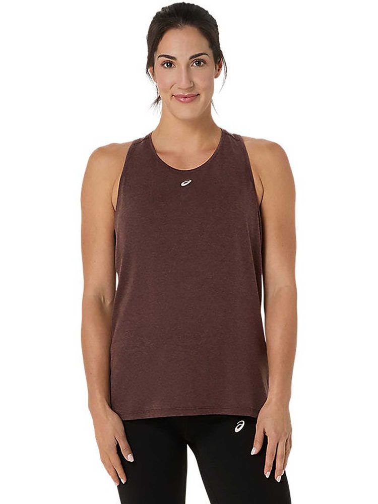 ASICS Brown Solid Polyester Regular Tank Top-picture-14
