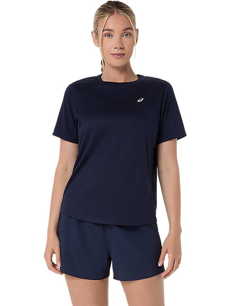ASICS Navy Blue Solid Polyester Regular T-Shirt-picture-22