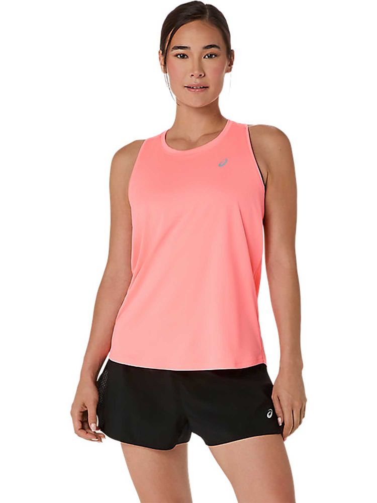 ASICS Orange Solid Polyester Regular Tank Top-image-32