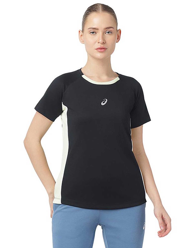 ASICS Black Solid Polyester Regular T-Shirt-picture-24
