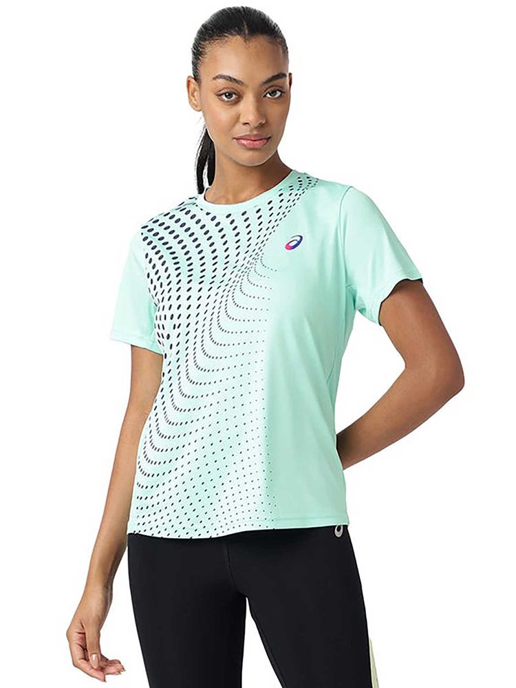 ASICS Green Solid Polyester Regular T-Shirt-picture-17