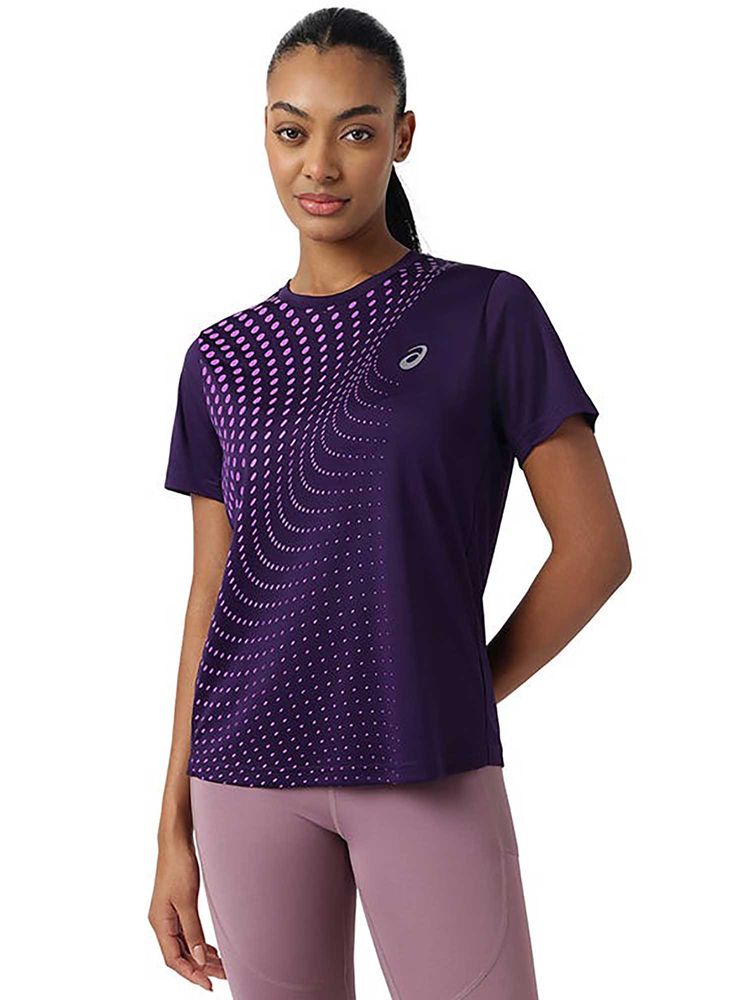 ASICS Purple Solid Polyester Regular T-Shirt-picture-18