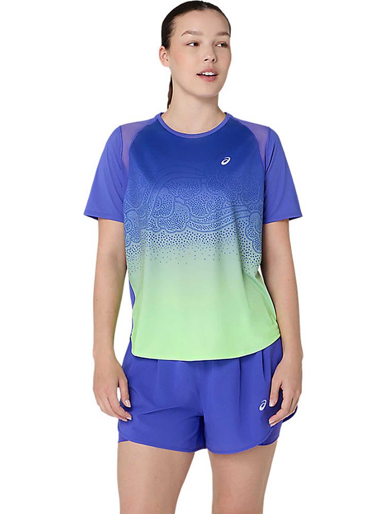 ASICS Blue Ombre Polyester Regular T-Shirt-picture-24