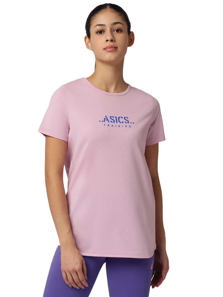 ASICS Purple Typography Cotton Regular T-Shirt-picture-23