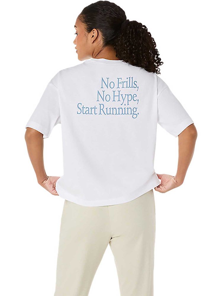 ASICS White Typography Cotton Relaxed T-Shirt-picture-22