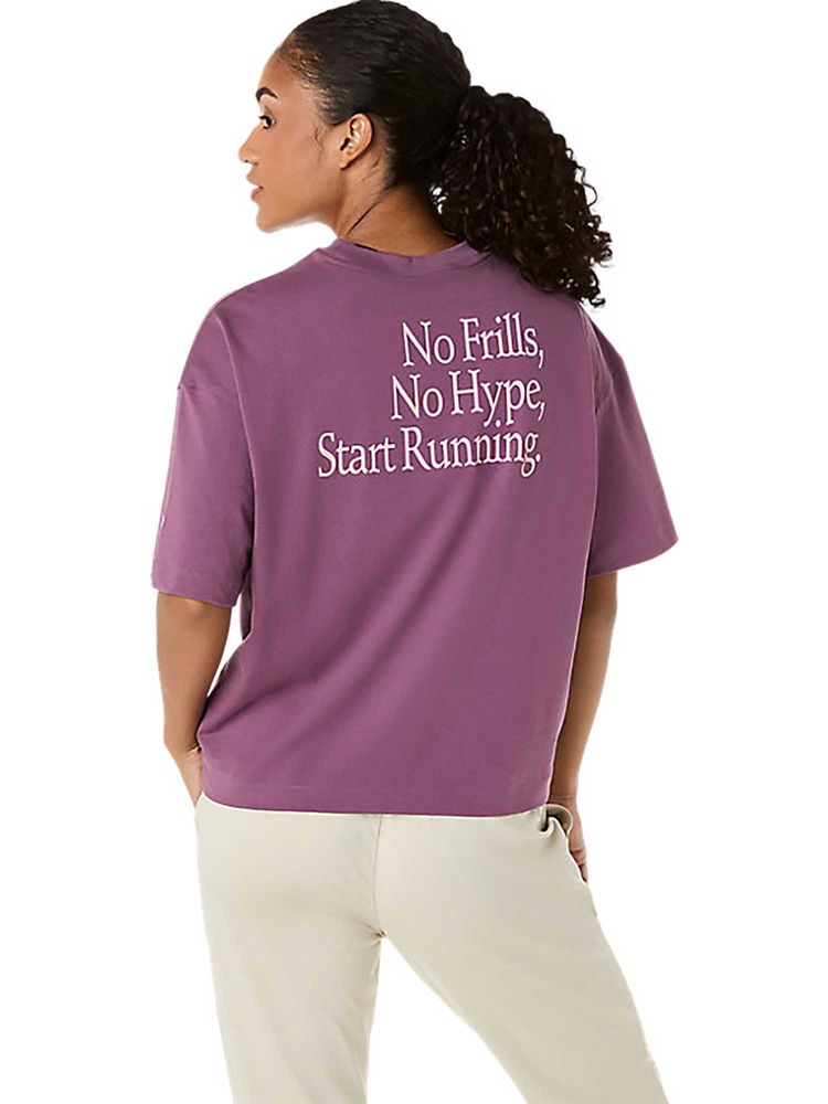 ASICS Purple Typography Cotton Relaxed T-Shirt-picture-19