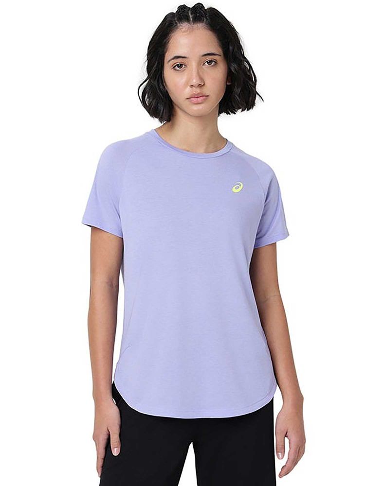 ASICS Blue Solid Polyester Regular T-Shirt-picture-14