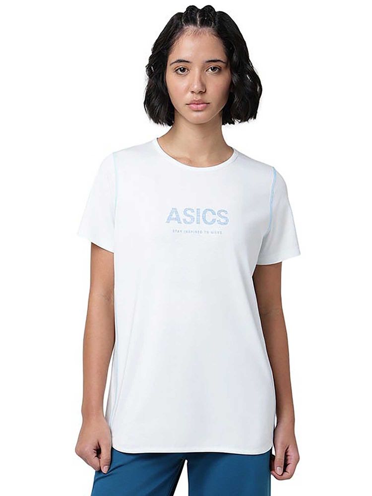 ASICS Navy Blue Typography Cotton Regular T-Shirt-picture-14