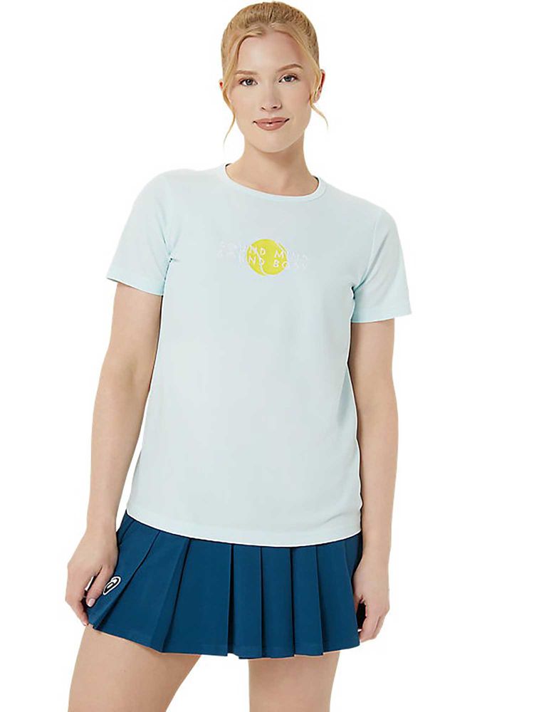 ASICS Blue Solid Polyester Regular T-Shirt-picture-11