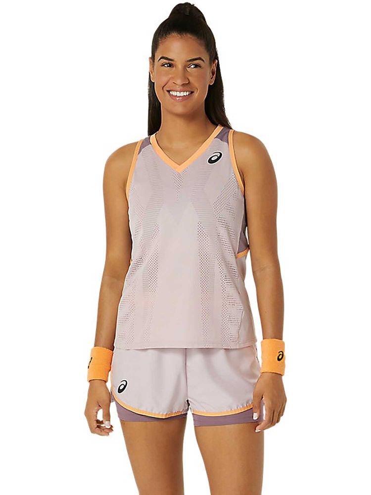 ASICS Beige Solid Polyester Slim Tank Top-picture-18