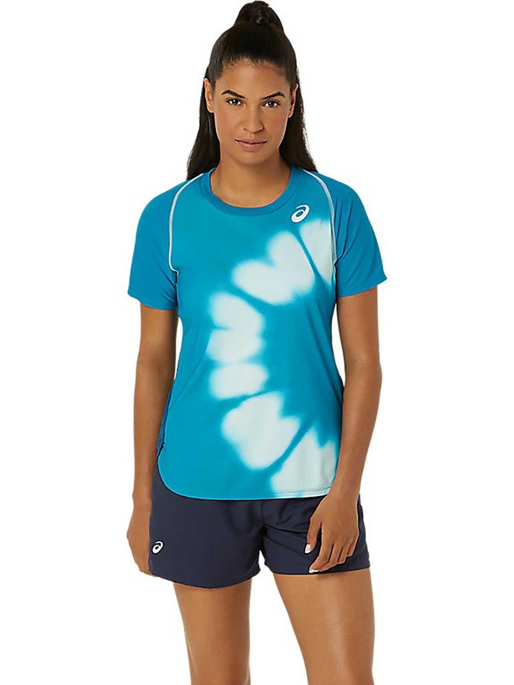 ASICS Blue Printed Polyester Slim T-Shirt-picture-11