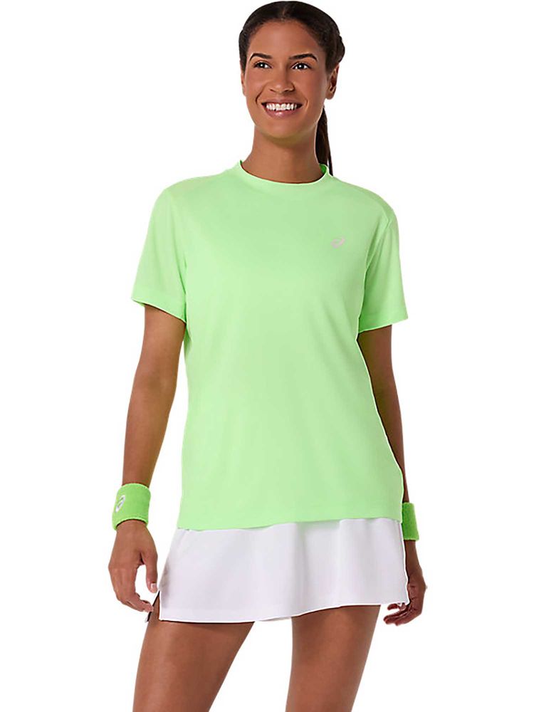 ASICS Green Solid Polyester Regular T-Shirt-picture-35