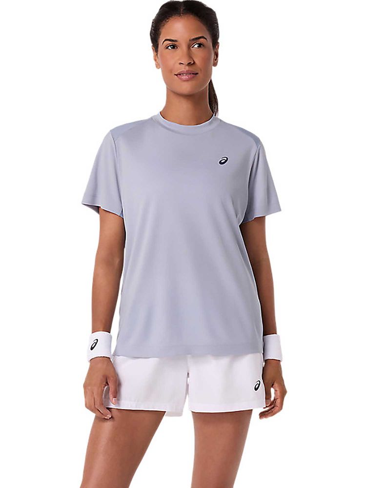 ASICS Blue Solid Polyester Regular T-Shirt-picture-13