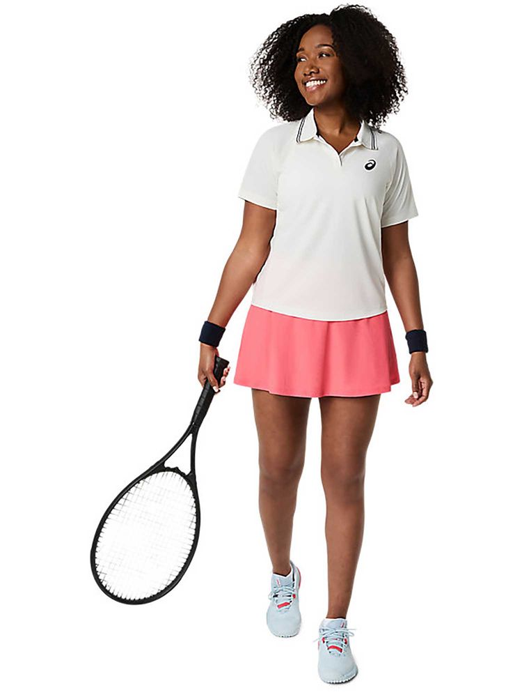 ASICS Cream Solid Polyester Regular Polo T-Shirt-image-9