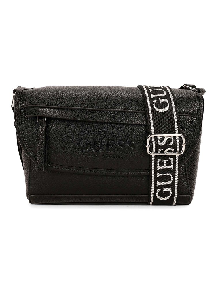 guess fashion Guess Black PU Solid MEN Cross Body-picture-15
