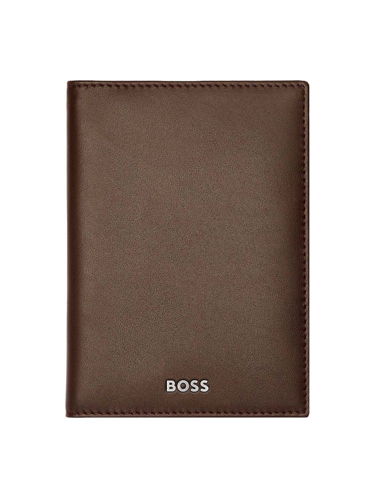 Hugo Boss Trifold card holder Classic Smooth Brown-image-19