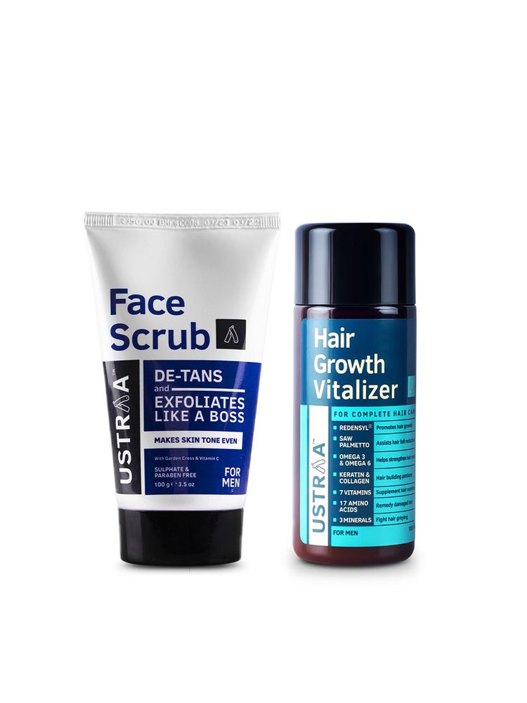 Ustraa Hair Growth Vitalizer & De Tan Face Scrub-picture-45