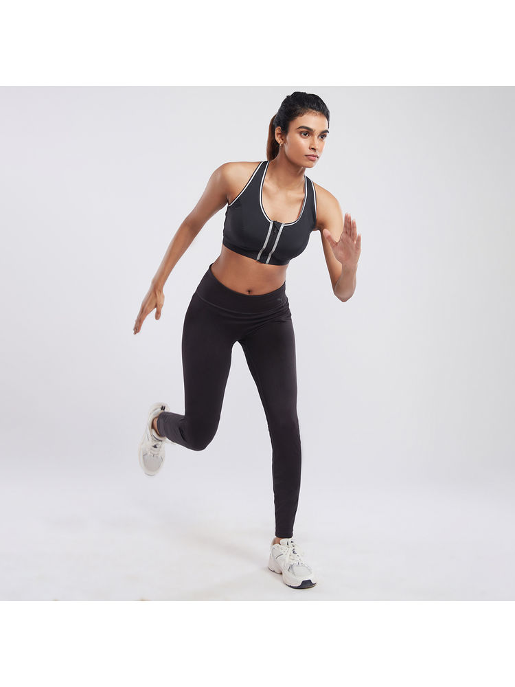 Nykd by Nykaa Supportive High Impact Sports Bra-nyk303 Jet Black-image-17