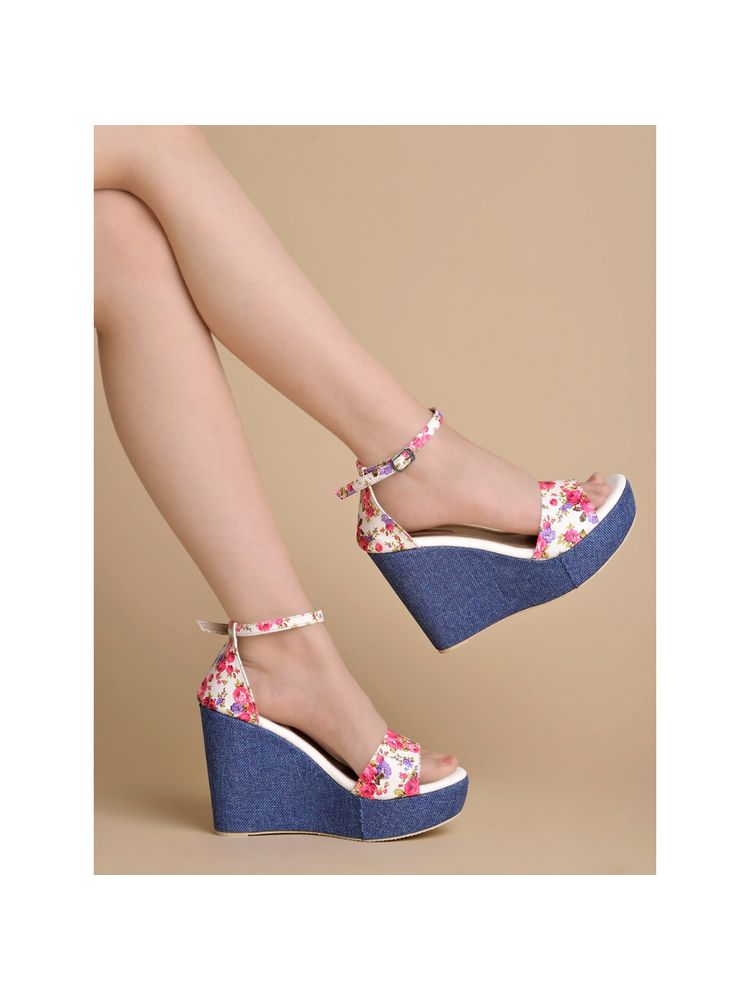 Shoetopia Womens Smart Printed Multi-Color Wedges-picture-10