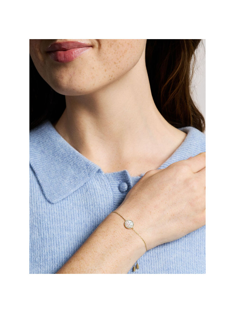 Fossil White Stainless Steel Stones Bracelet-picture-29