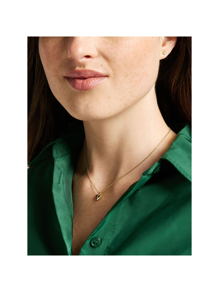 Fossil White Stainless Steel Stones Necklace and Pair Of Earrings-picture-16