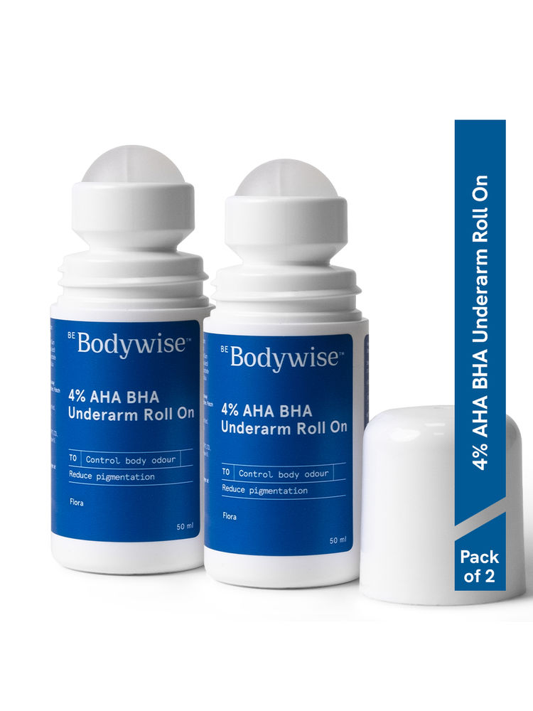 Be Bodywise 4% AHA BHA Underarm Roll On for Odour Prevention & Underarm Lightening-image-2