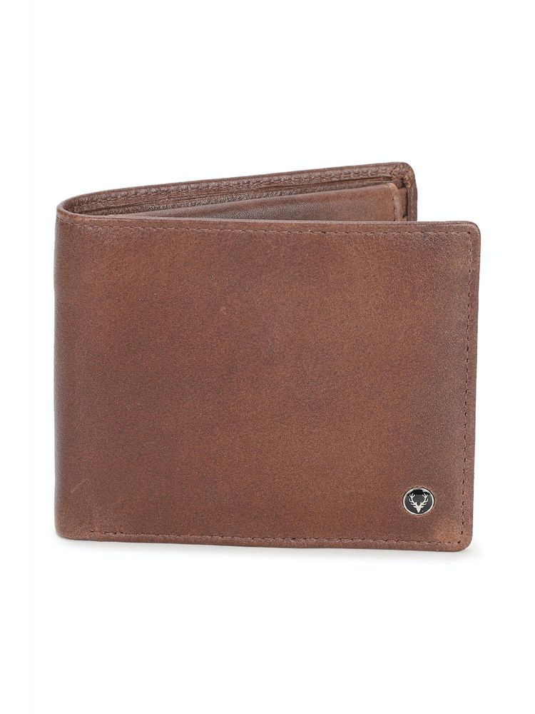Allen Solly Men Brown Solid Leather Wallet-picture-15