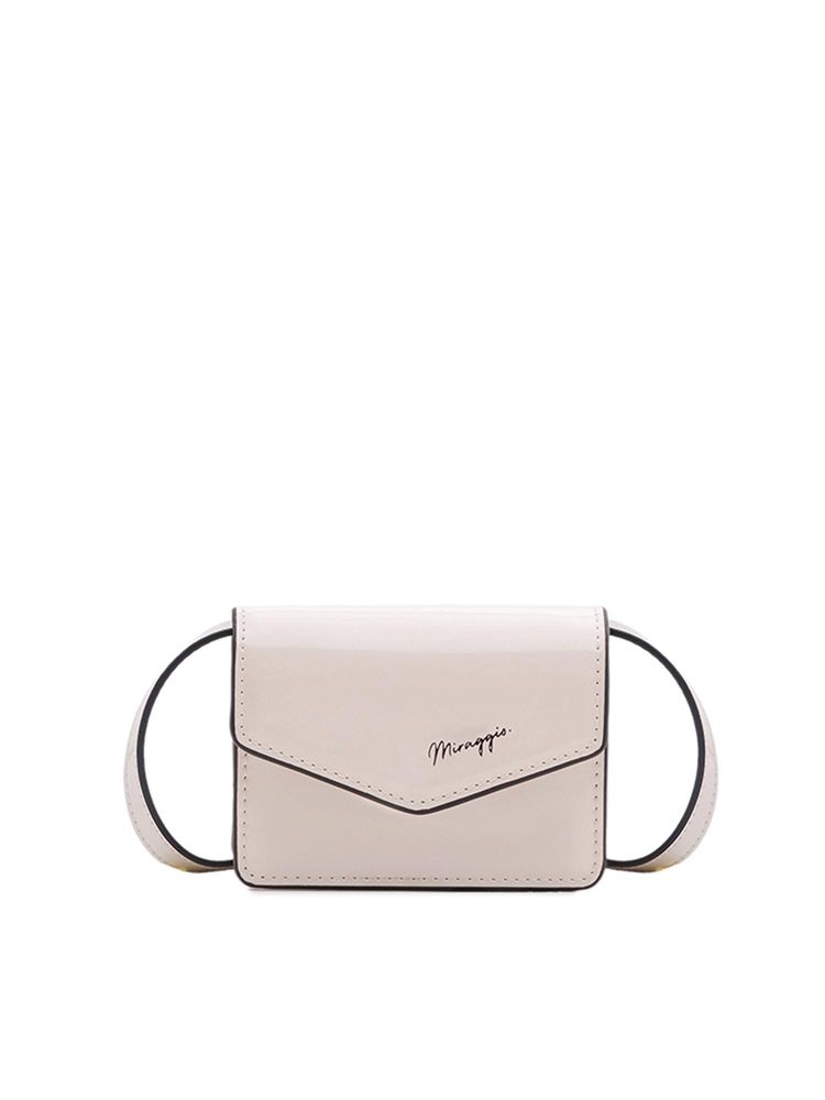 MIRAGGIO Darling High Shine Mini Crossbody Bag With Adjustable Strap - Ivory (S)-image-30