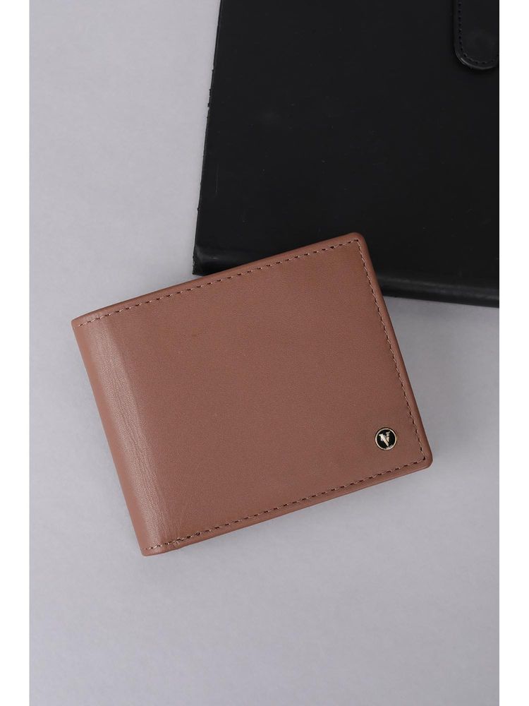 Van Heusen Men Brown Leather Solid Wallet-picture-32