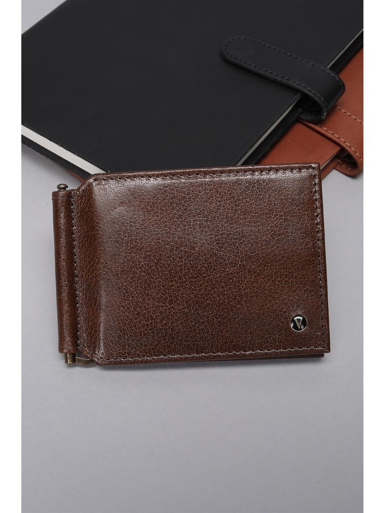 Van Heusen Men Brown Leather Solid Wallet-picture-14