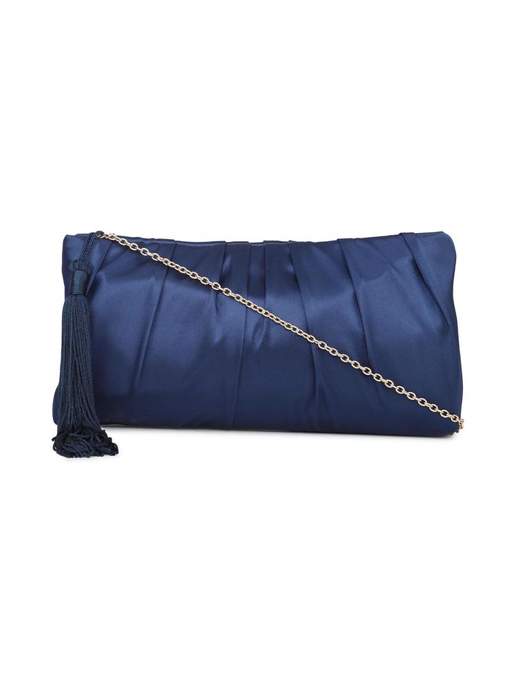 Van Heusen Women Blue Solid Casual Sling Bag - Navy Blue-picture-14