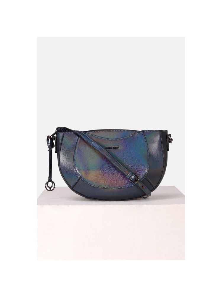 Allen Solly Women Navy Textured Casual Sling Bag-picture-11
