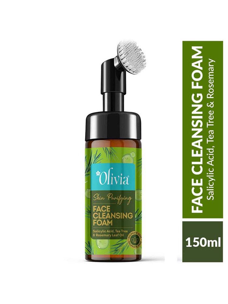 Olivia Skin Purifying Face Cleansing Foam–With Salicylic Acid, Tea Tree & Rosemary for Deep Cleanse-picture-34