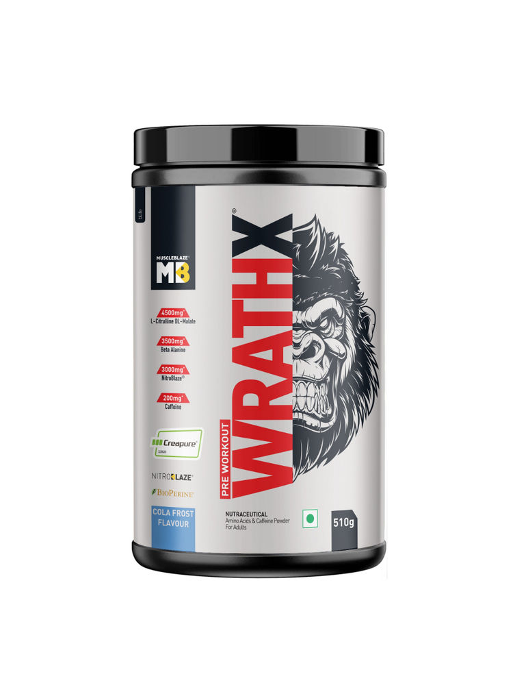 MuscleBlaze Pre Workout Wrathx With Creapure, Enxtra & Bioperine - Voodoo Black