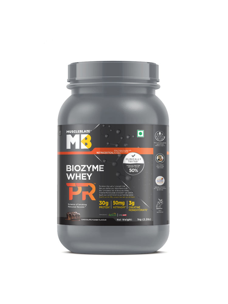 MuscleBlaze Biozyme Performance Whey Protein PR - Chocolate Fudge