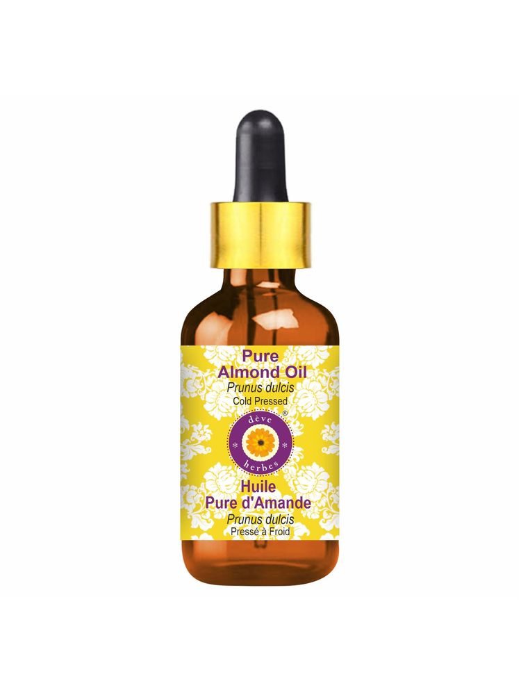Deve Herbes Cold Pressed Pure Almond Oil For Hair, Skin & Massage