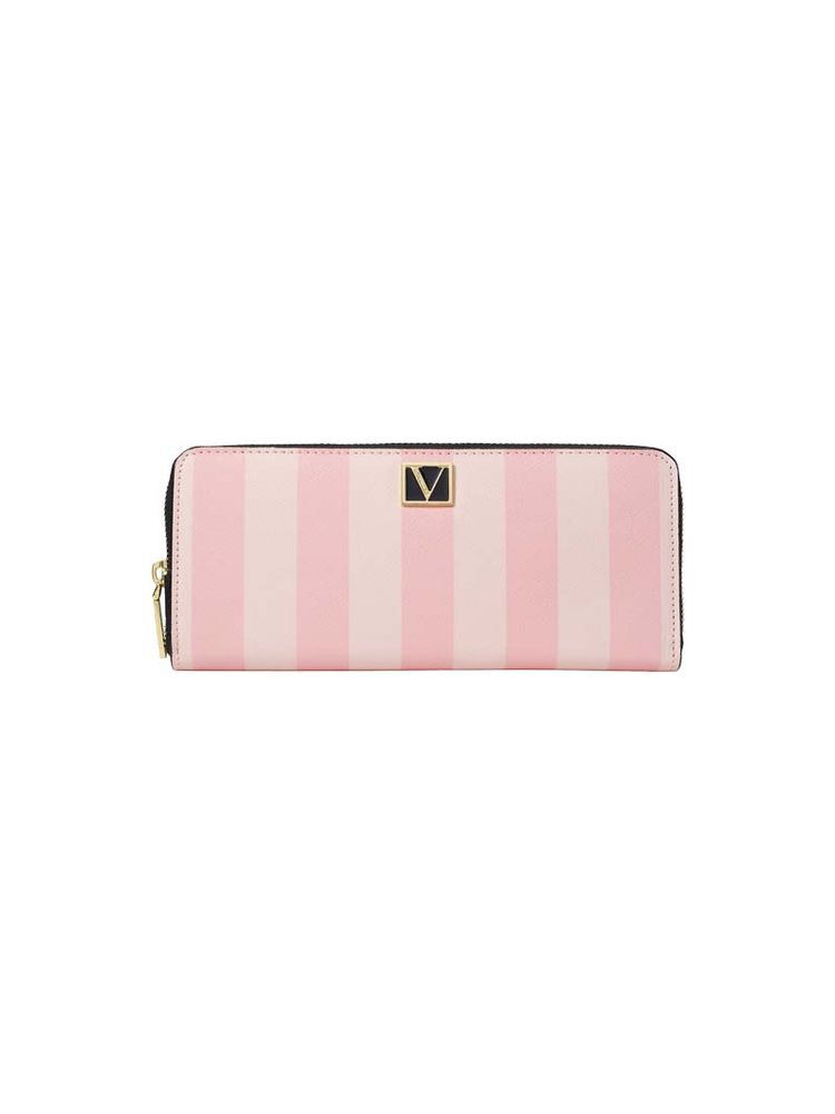 Victoria's Secret Pink Stripe Large Zip Wallets-image-43