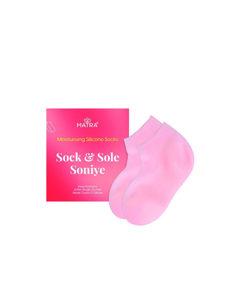 Matra Moisturising Silicone Socks For Soft Feet-image-6