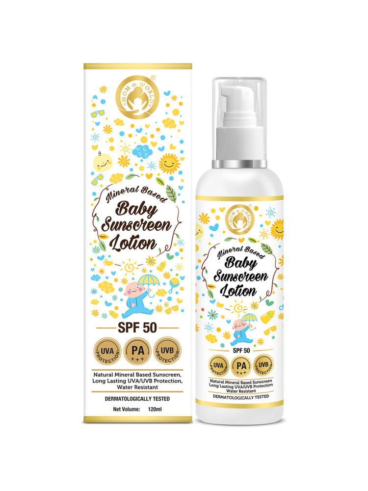 Mom & World Mineral Based Baby Sunscreen Lotion SPF 50-picture-10