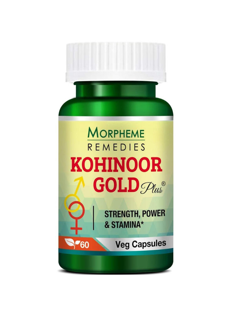 Morpheme Remedies Kohinoor Gold Plus 500mg Extracts - 60 Veg Caps.