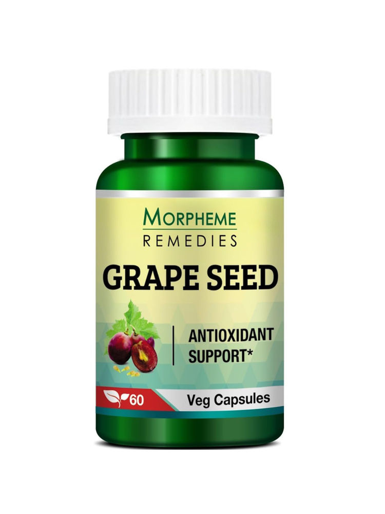 Morpheme Remedies Grape Seed Extract 500mg Extract - 60 Veg Caps.-image-22
