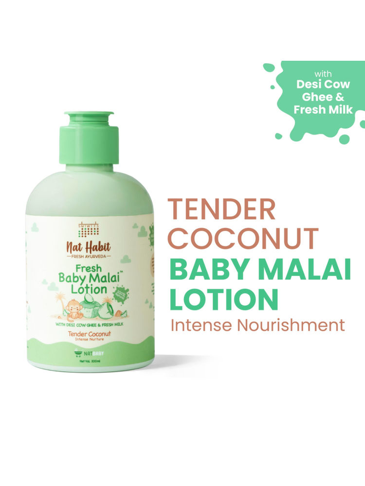 Nat Habit Baby Body Lotion - Almond Date