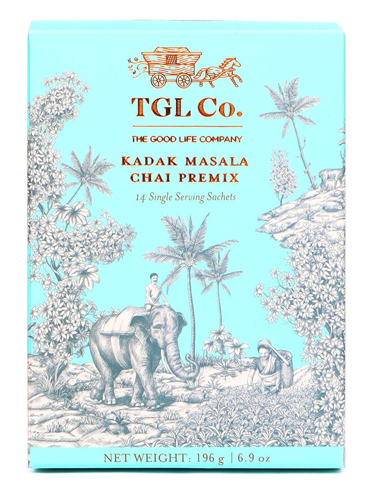 TGL Co. Kadak Masala Chai Premix 14 Tea Bags Boost Immune System-picture-28