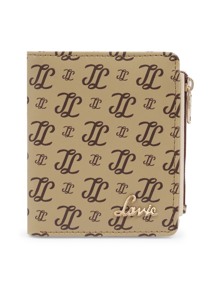 Lavie Women's Chic Monogram LL Print Small Bifold Wallet (taupe) (S)-picture-11