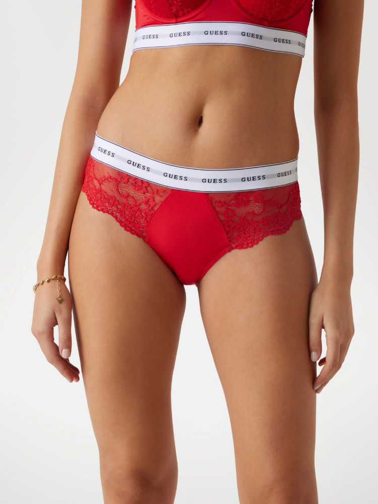 guess fashion Guess Polyamide Self Design Red Belle Brief-picture-10