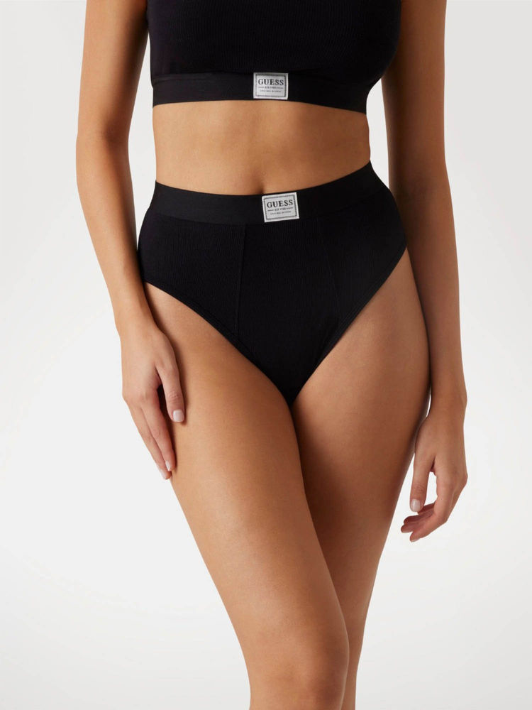 guess fashion Guess Modal Solid Black Tessa High Waist Brazilian Hipster-picture-26